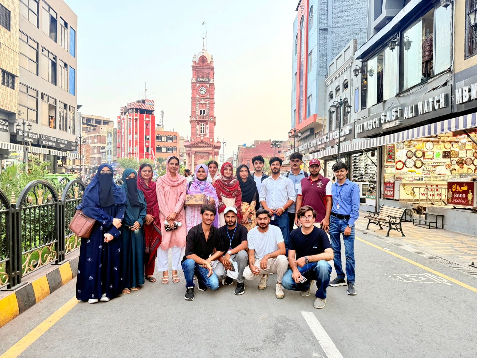 Batch outing at Ghanta Ghar Faisalabad